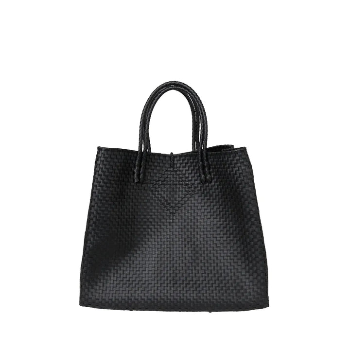 Handwoven Recycled Plastic Maxi Tote, 13.5" x 14"