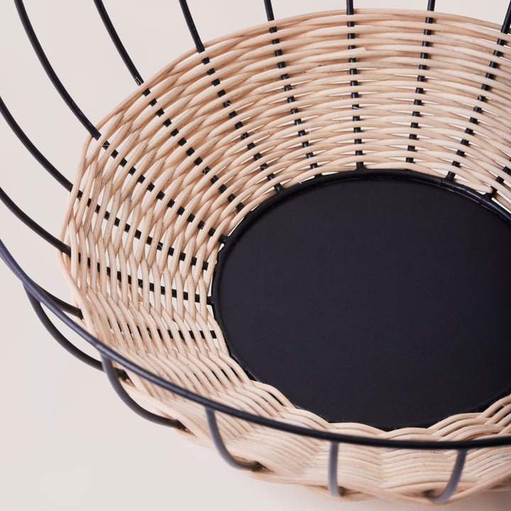 Handwoven Rattan Fruit Basket, 13.8" x 4.72"