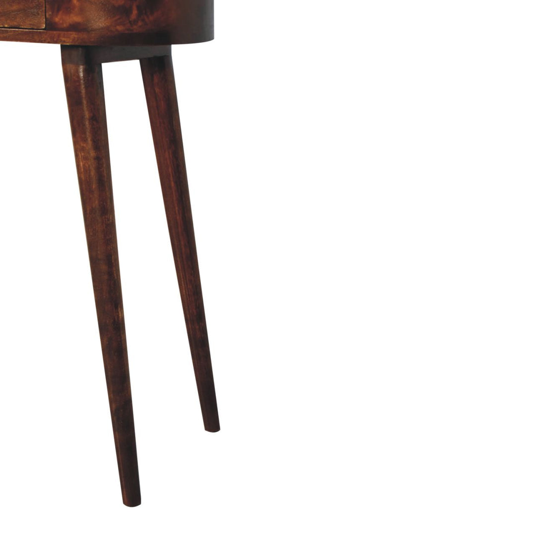 Biodegradable Mango Wood Console, Walnut