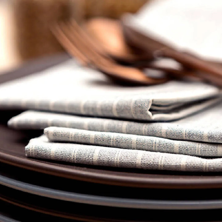 Striped Cotton Napkin Set of 4