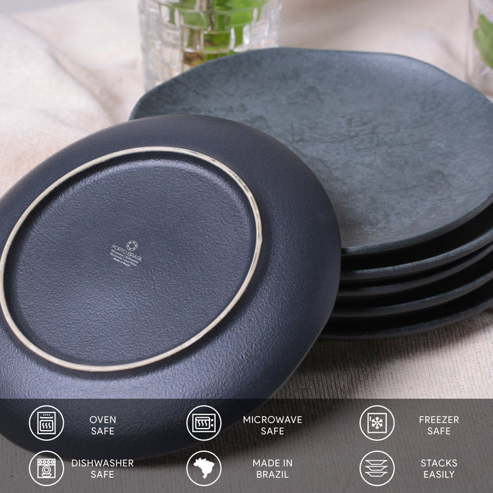 Non-Toxic Porcelain Dessert Dinnerware Set, 6 Ct.