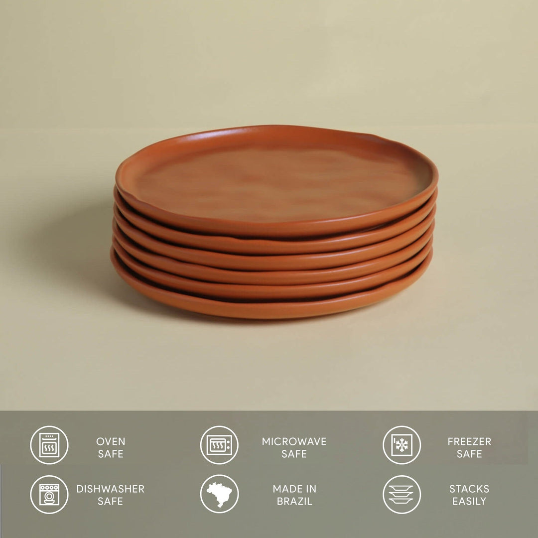 Non-Toxic Porcelain Dessert Dinnerware Set, 6 Ct.