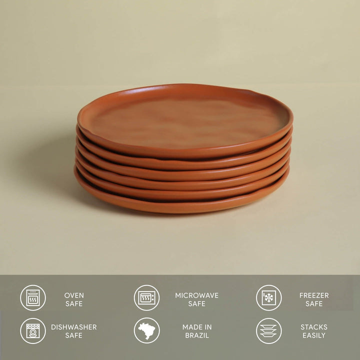 Non-Toxic Porcelain Dessert Dinnerware Set, 6 Ct.