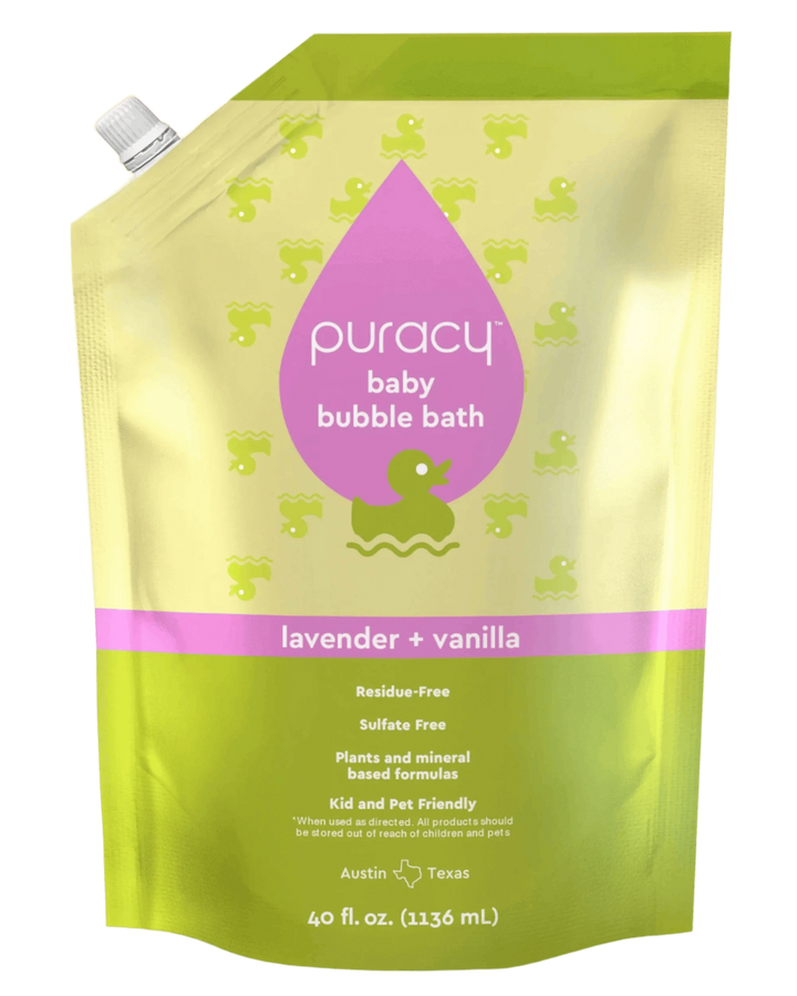 Baby Bubble Bath Lavender &amp; Vanilla / Standard BABY CARE PURACY Solar &amp; Sprout