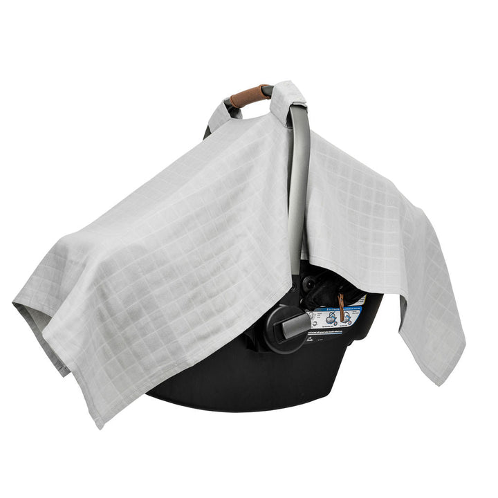 Organic Muslin Baby Car Seat Canopy, 44" x 30"