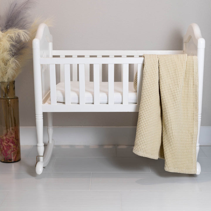 Organic Cotton Waffle Weave Baby Throw Blanket