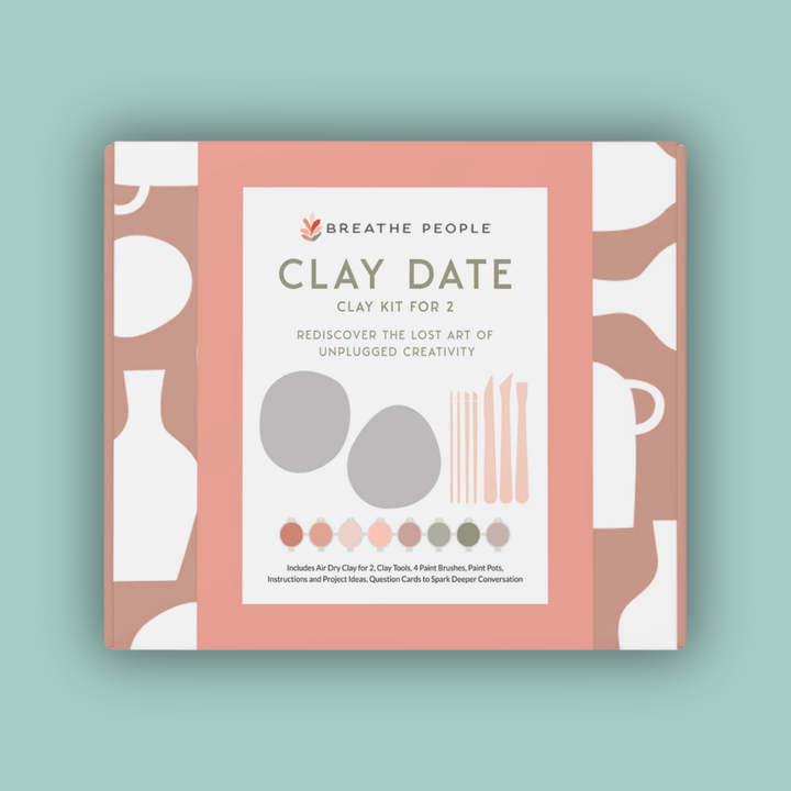 Handcrafted Natural Clay Date Night Kit for Two