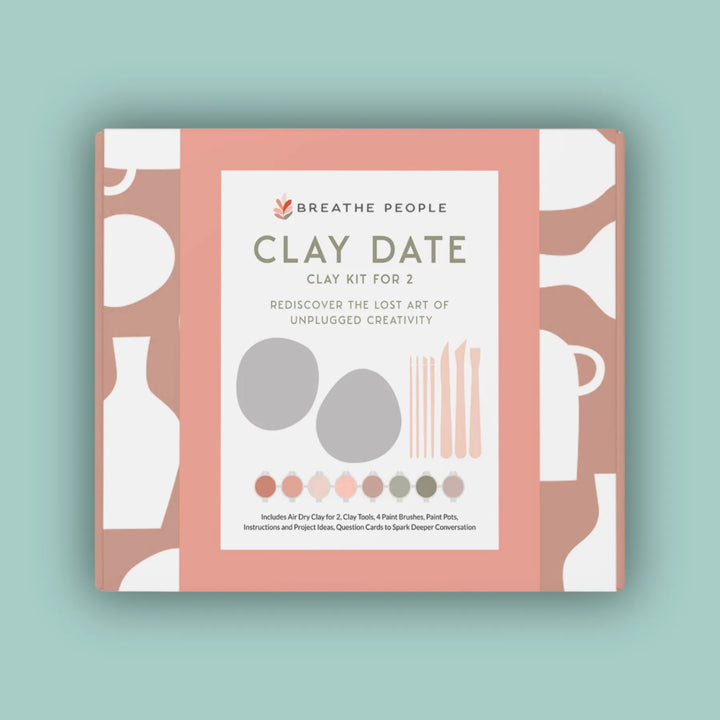 Handcrafted Natural Clay Date Night Kit for Two
