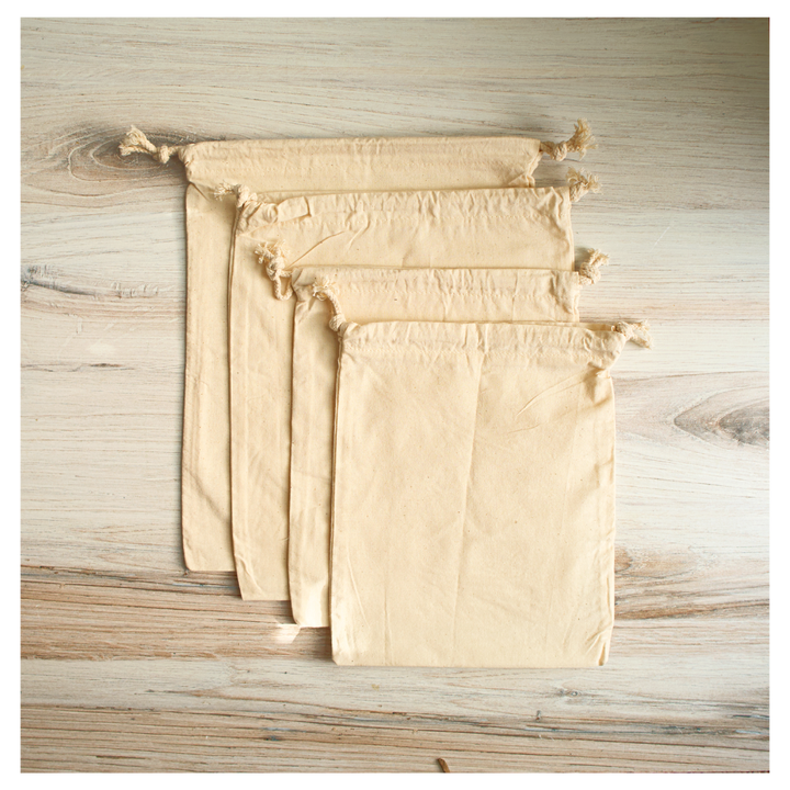 Organic Cotton Reusable Produce Bags, 4 Ct.