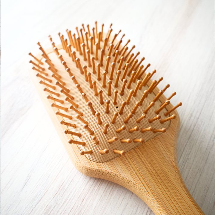 Vegan Bamboo Bristle Paddle Hair Brush