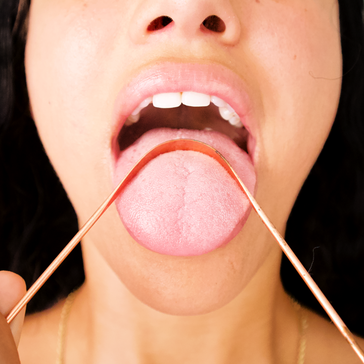 Pure Copper Ayurvedic Tongue Scraper, Oral Care