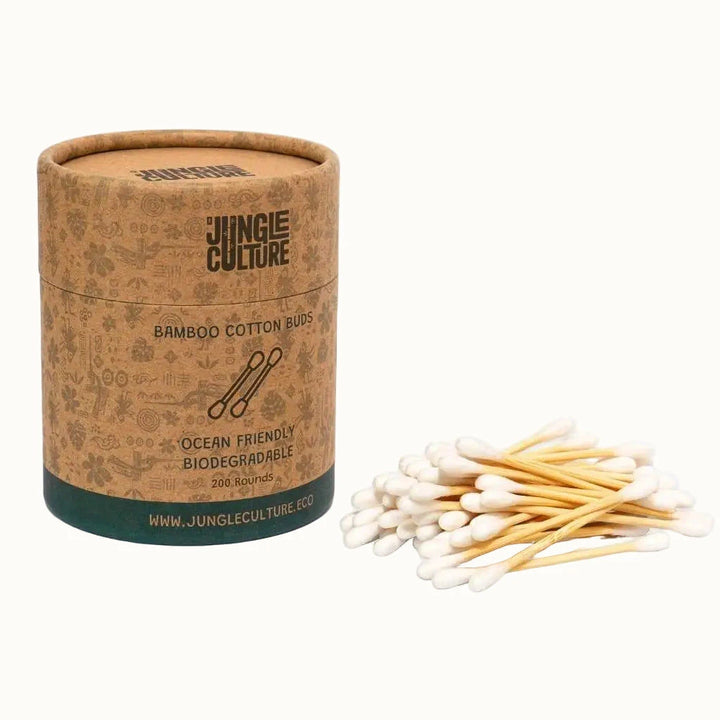 Bamboo Cotton Swab 200 Ct Default Title BODY CARE JUNGLE CULTURE Solar &amp; Sprout