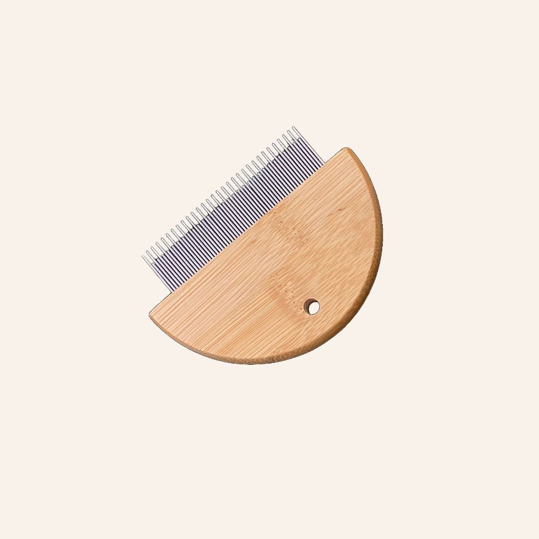 Biodegradable Bamboo Pet Flea &amp; Detangling Comb