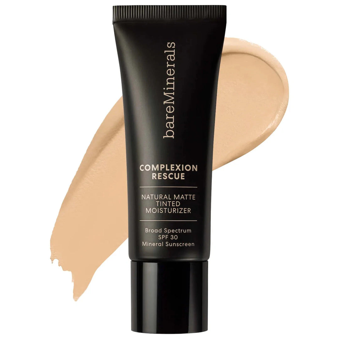 bareMinerals Complexion Rescue® Natural Matte Tinted Moisturizer Mineral SPF 30 Opal 01  Nava Beauty Solar &amp; Sprout