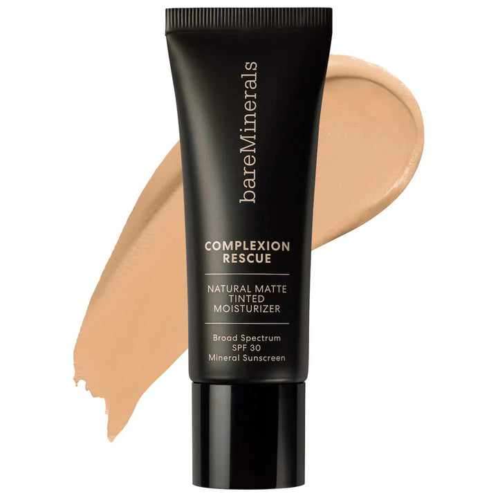 bareMinerals Complexion Rescue® Natural Matte Tinted Moisturizer Mineral SPF 30 Opal 01  Nava Beauty Solar &amp; Sprout