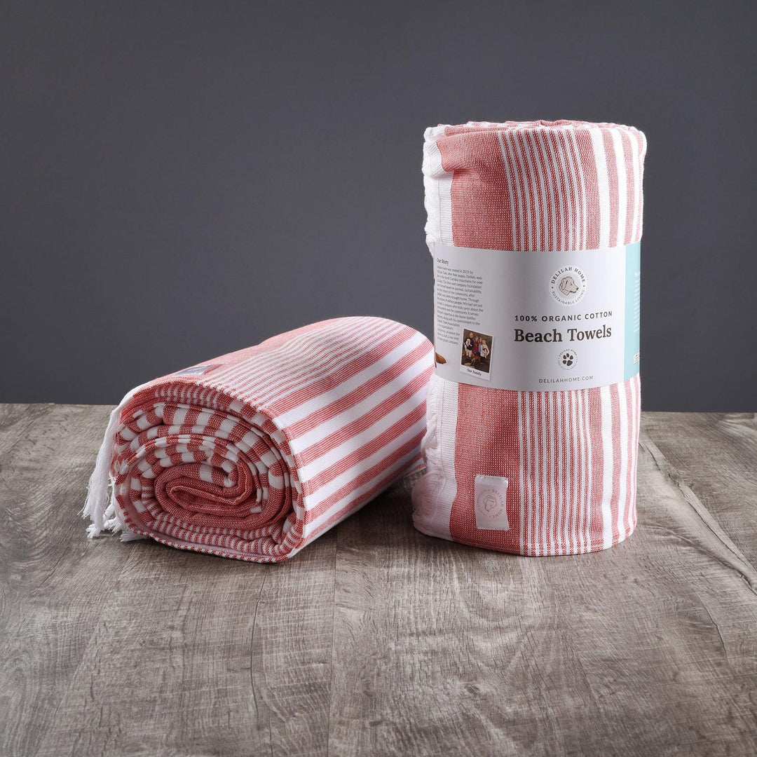 Organic 400 GSM Turkish Cotton Beach Towel