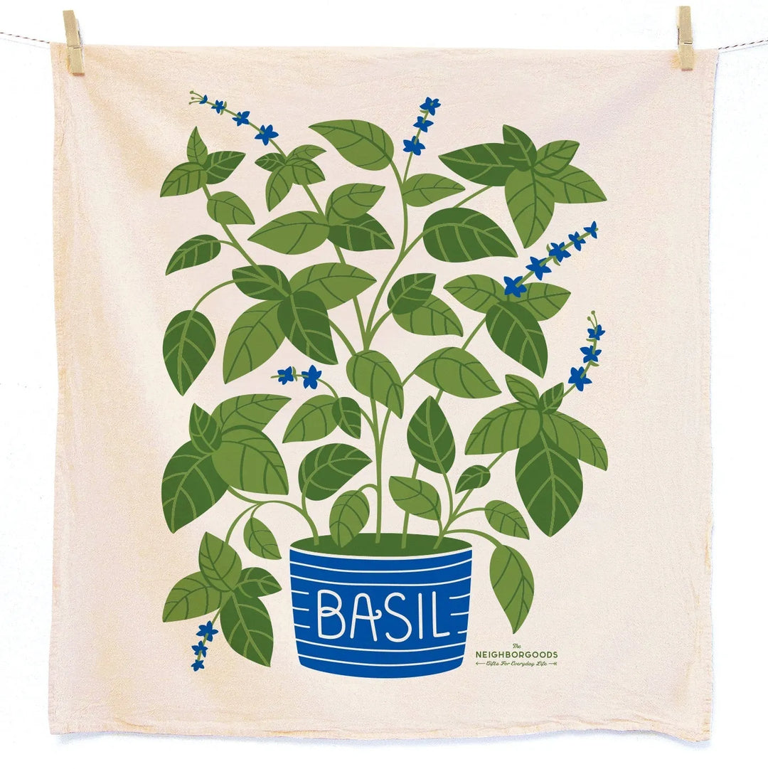Basil Dish Towel Sponge Cloth Set