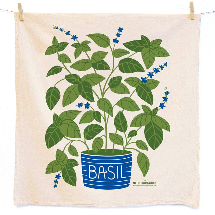 Basil Dish Towel Sponge Cloth Set
