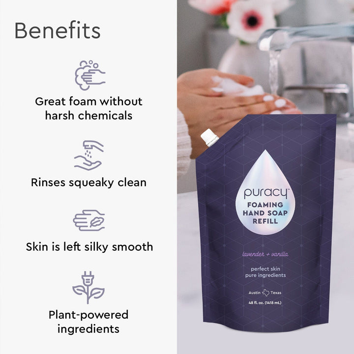 Biodegradable Plant-Based Foaming Hand Soap, 12 oz.
