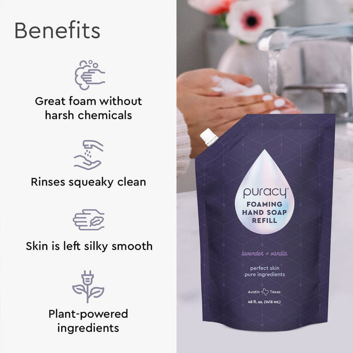Biodegradable Plant-Based Foaming Hand Soap, 12 oz.