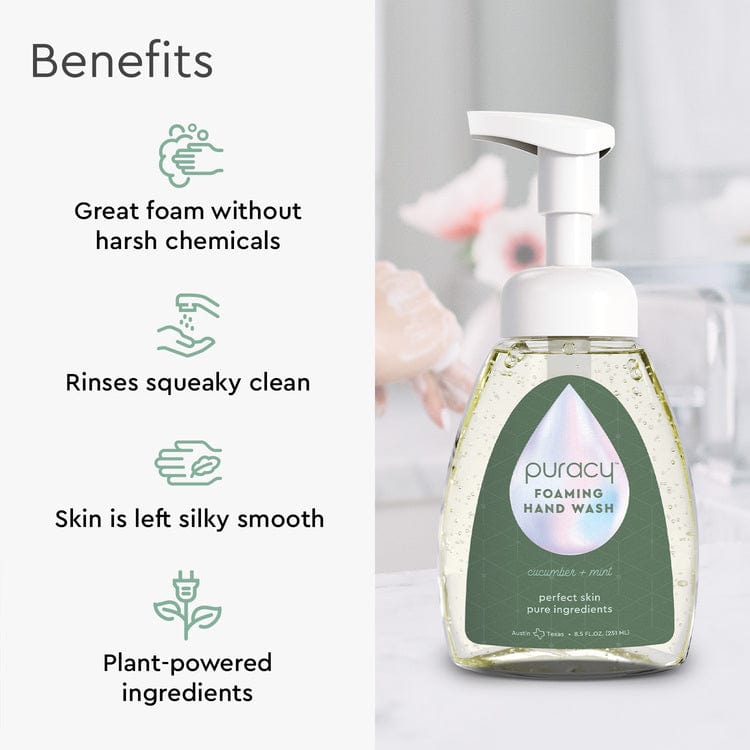 Biodegradable Plant-Based Foaming Hand Soap, 12 oz.