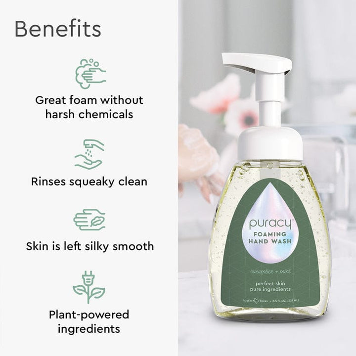 Biodegradable Plant-Based Foaming Hand Soap, 12 oz.