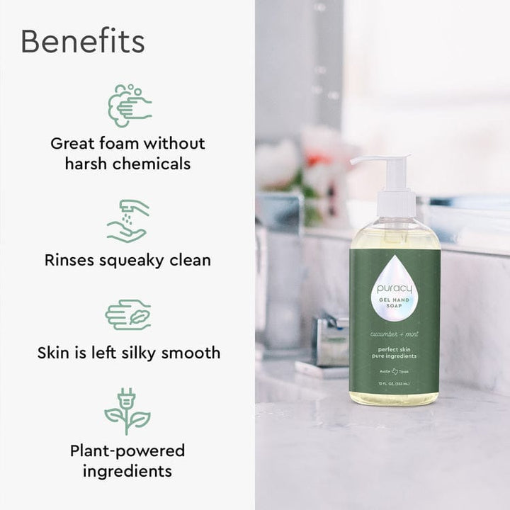 Plant-Based Gel Hand Soap, SLES-Free Body Care