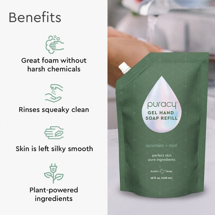 Plant-Based Gel Hand Soap, SLES-Free Body Care