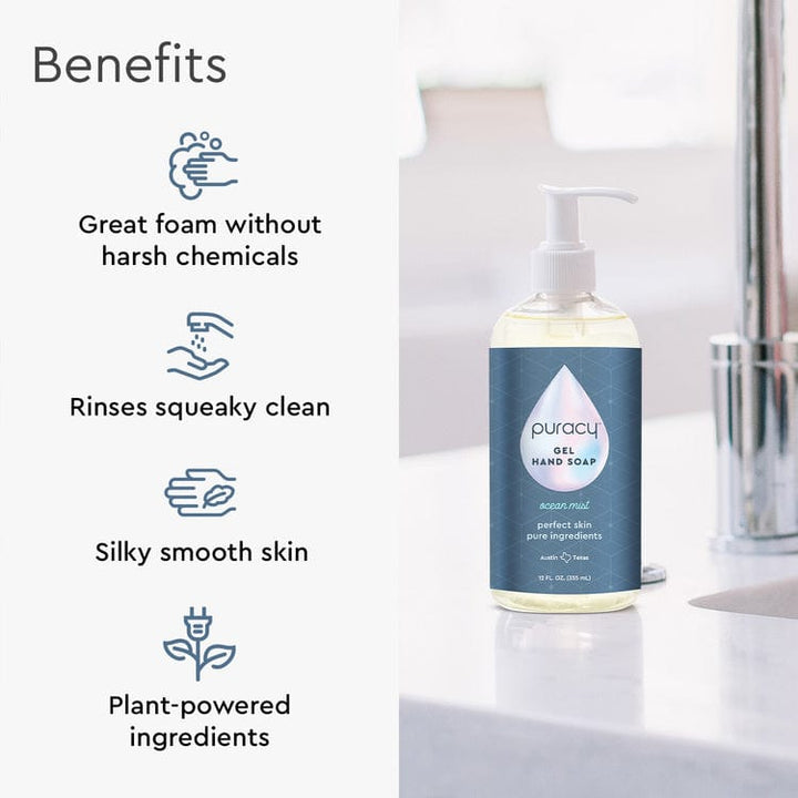 Plant-Based Gel Hand Soap, SLES-Free Body Care