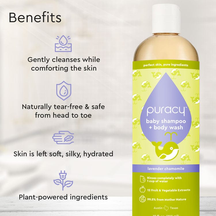 Pure Plant-Based Tear-Free Baby Shampoo &amp; Body Wash