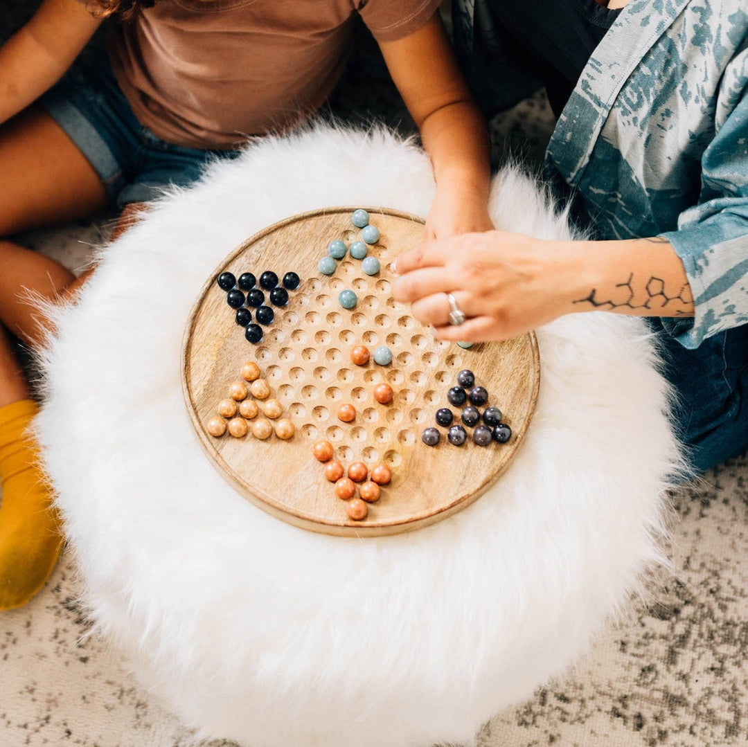 Handcrafted Star Chinese Checkers Board Game