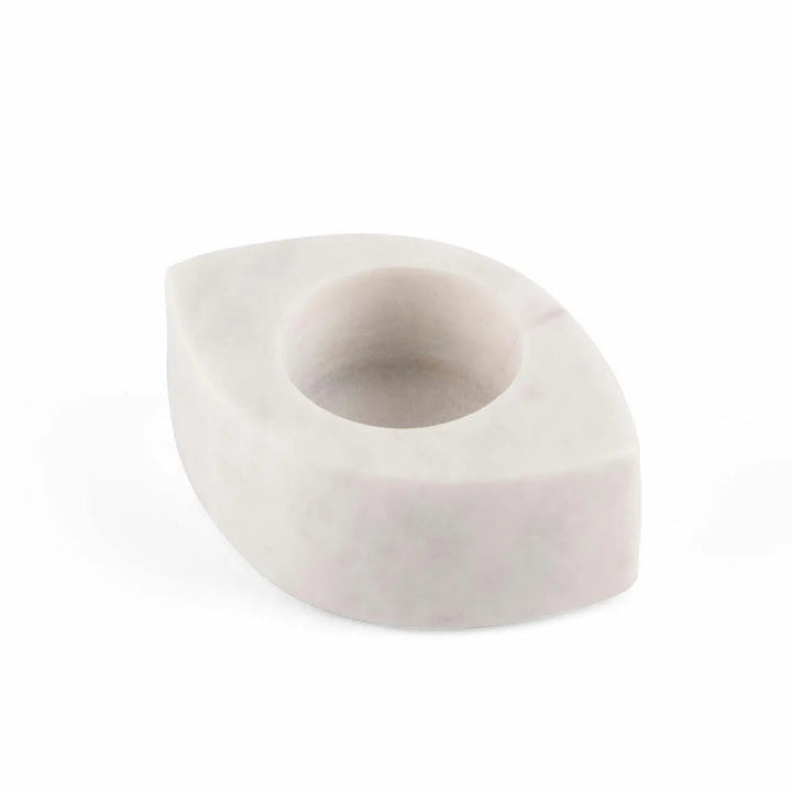 Handcrafted Agra Marble Tea Light Decor Set, 2 Ct.