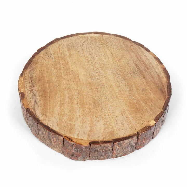 Handcrafted Mango Wood Bark Serving Bowls, 3 Ct.