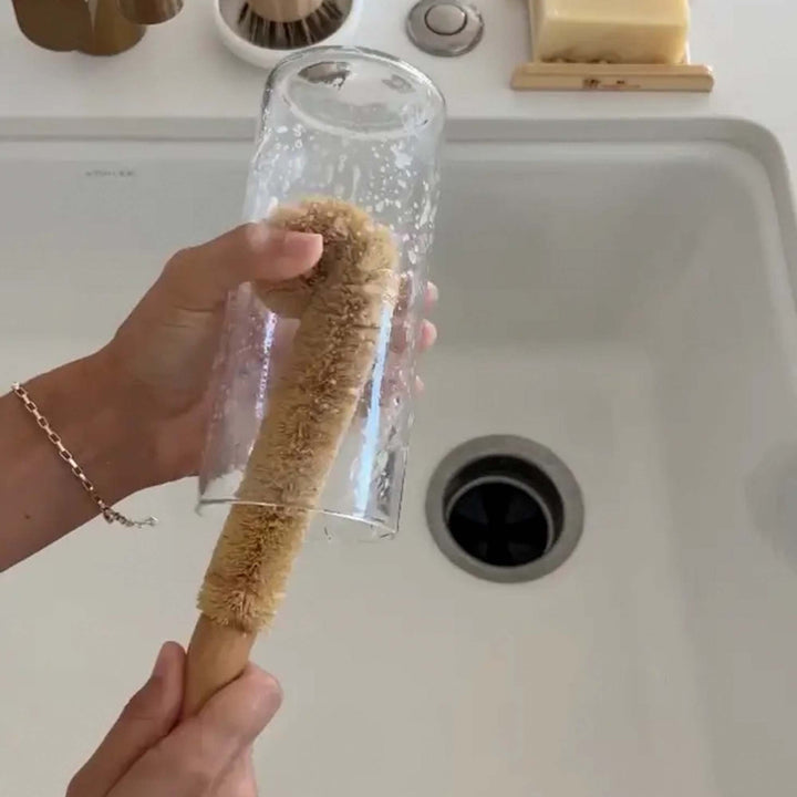 Biodegradable Coconut Fiber Bottle Brush, 11.5"