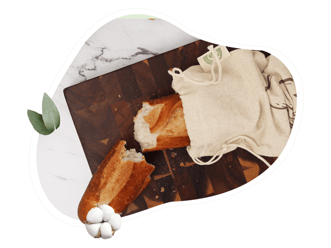 Organic Flax Linen Bread Bags, 4 Ct.
