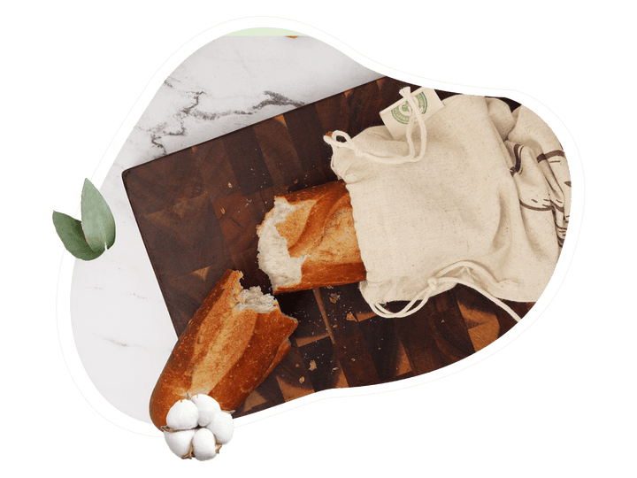 Organic Flax Linen Bread Bags, 4 Ct.