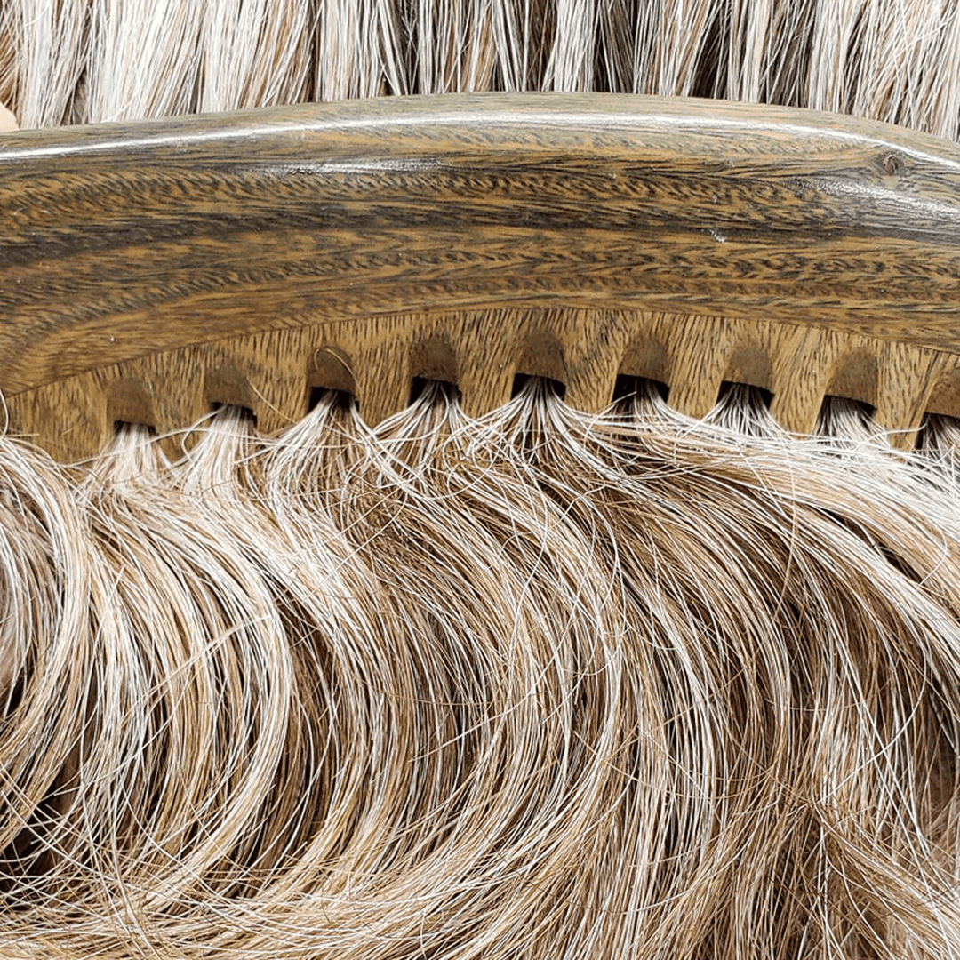 Handcrafted Green Sandalwood Wide-Tooth Hair Comb