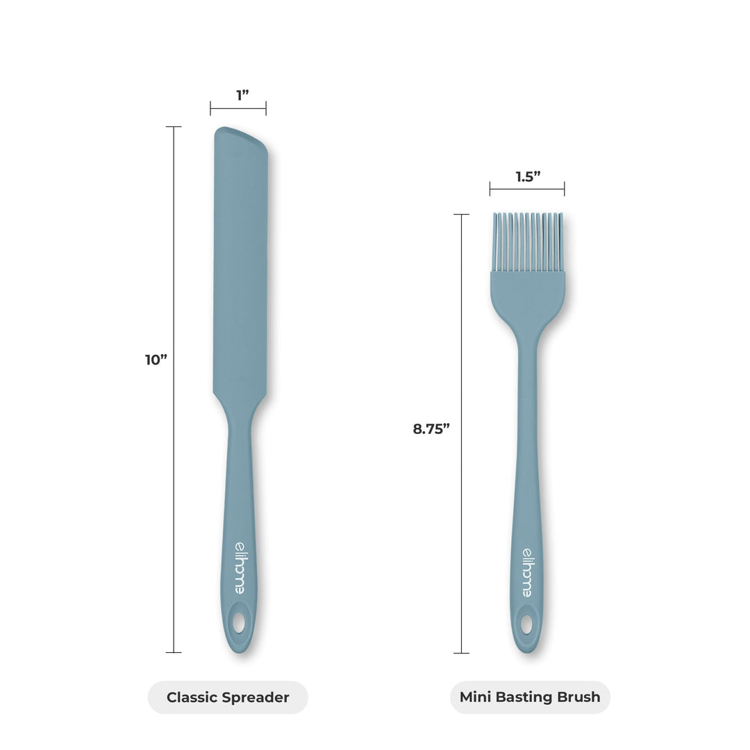 BPA-Free Silicone Kitchen Spatula Set, Red, 3 Ct.