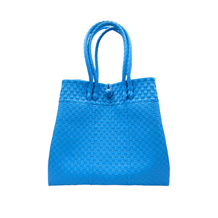 Handwoven Recycled Plastic Maxi Tote, 13.5" x 14"