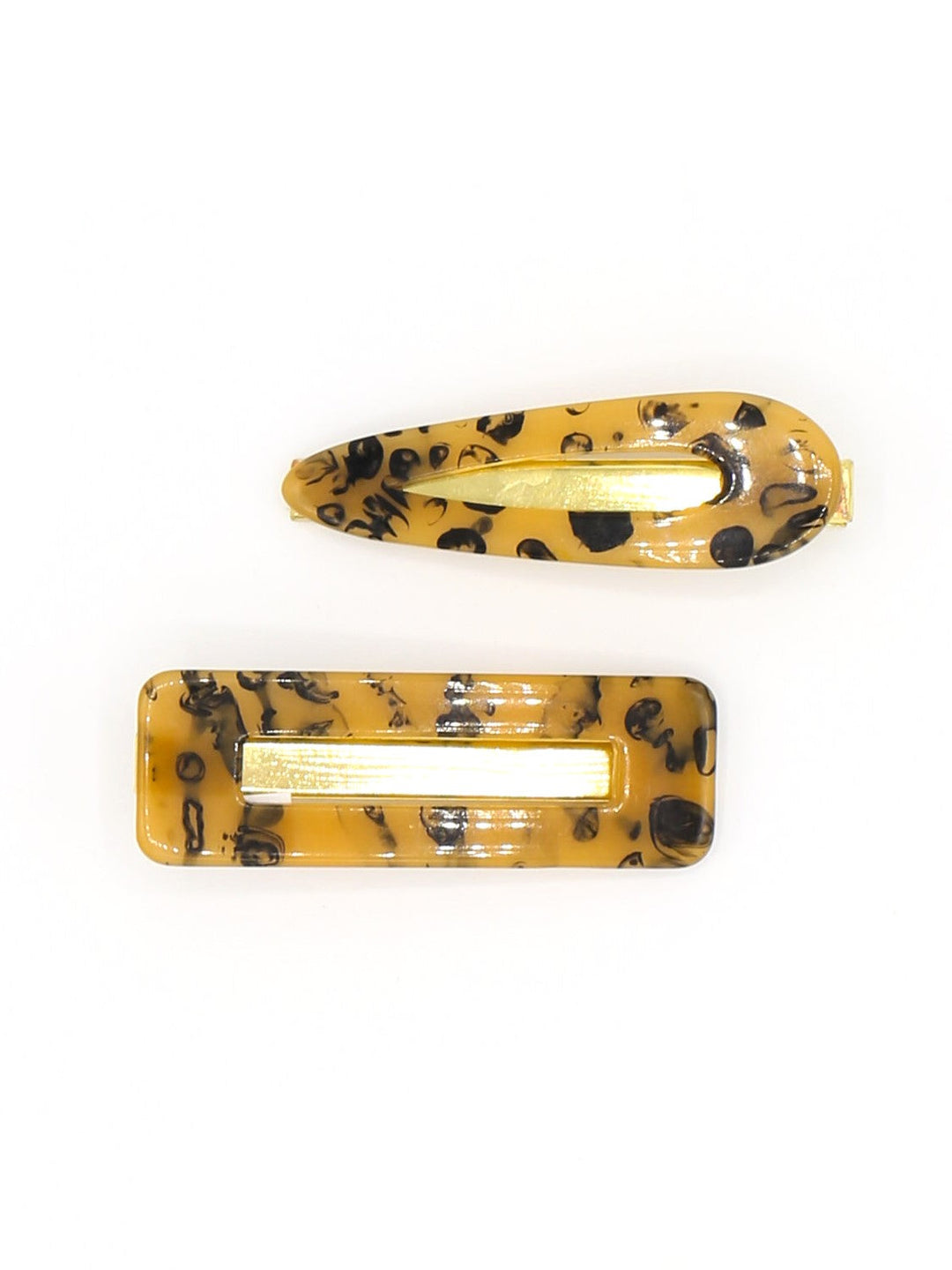 Handcrafted Resin Hair Clips, 1" x 3", 2 Ct.