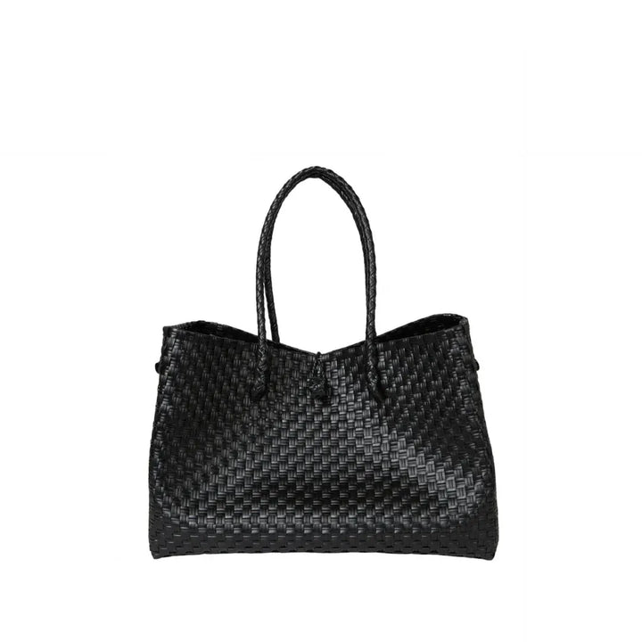 Piper Handwoven Recycled Plastic Tote Bag