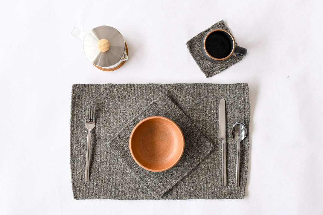 Handwoven Wool Table Linens 18" x 12", 2 Ct.