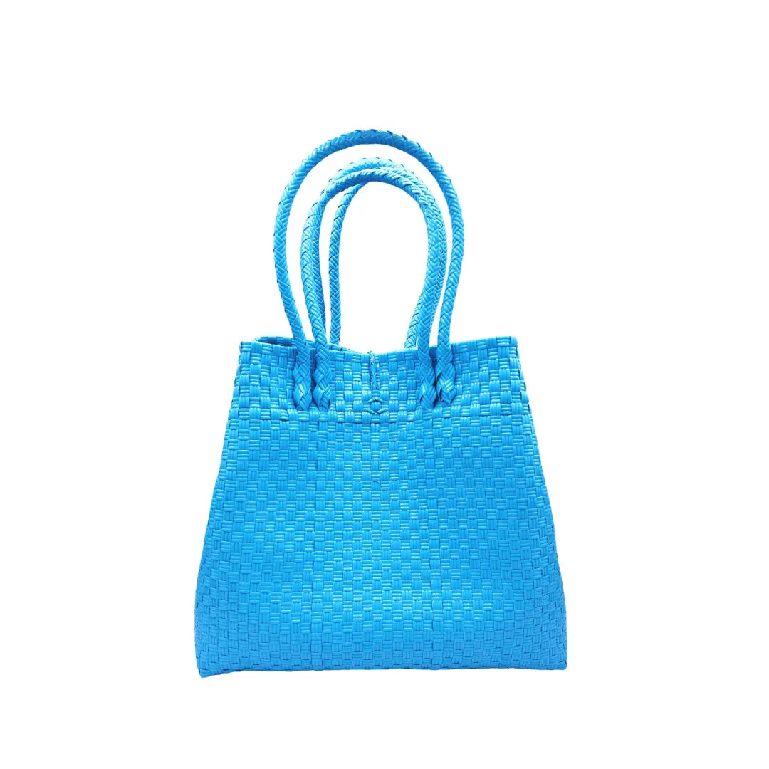 Handwoven Recycled Plastic Maxi Tote, 13.5" x 14"