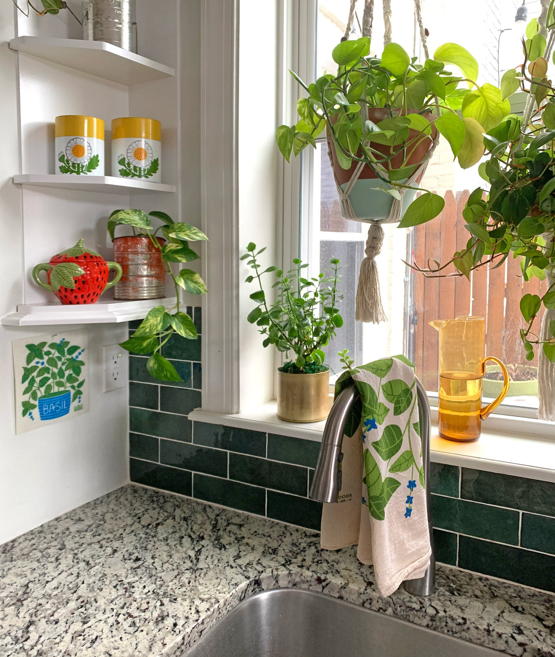Biodegradable Cotton Dish Towel &amp; Sponge Set, 2 Ct.