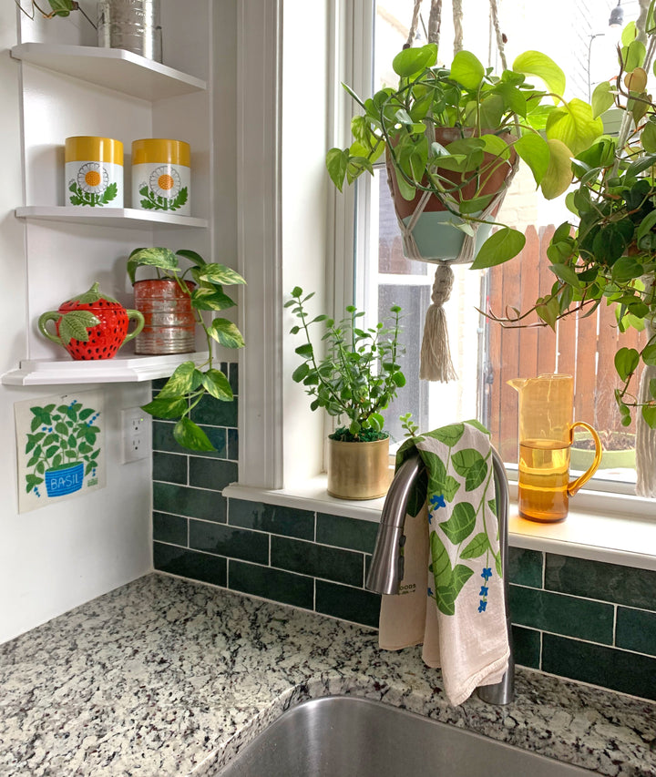 Biodegradable Cotton Dish Towel &amp; Sponge Set, 2 Ct.