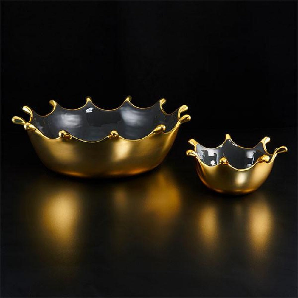 Handcrafted Sand-Cast Enamel Serve Bowl, Graphite