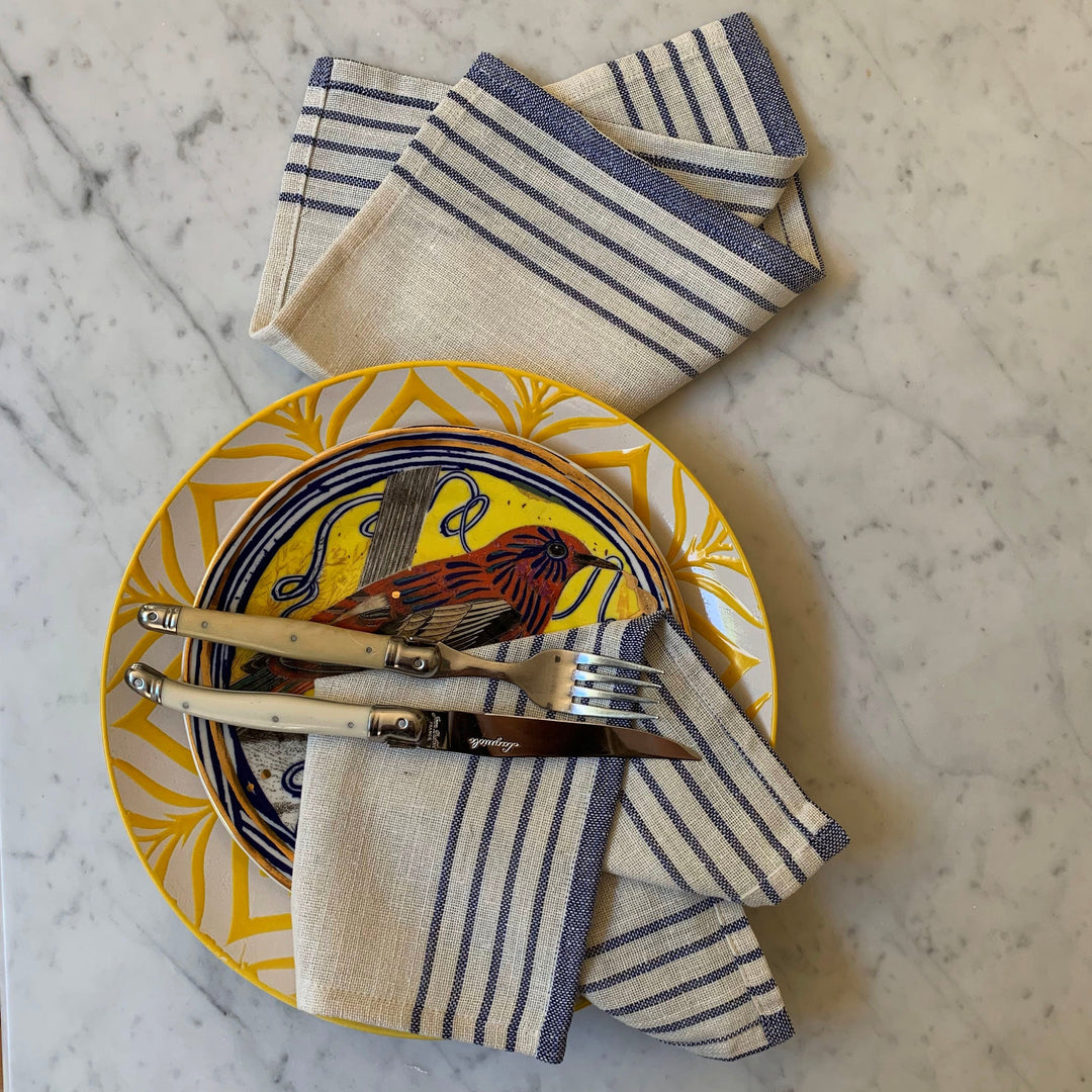 Recycled Cotton Tablecloth &amp; Napkin Set, Taupe, 13 Ct.