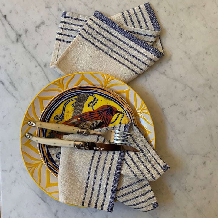 Recycled Cotton Tablecloth &amp; Napkin Set, Taupe, 13 Ct.