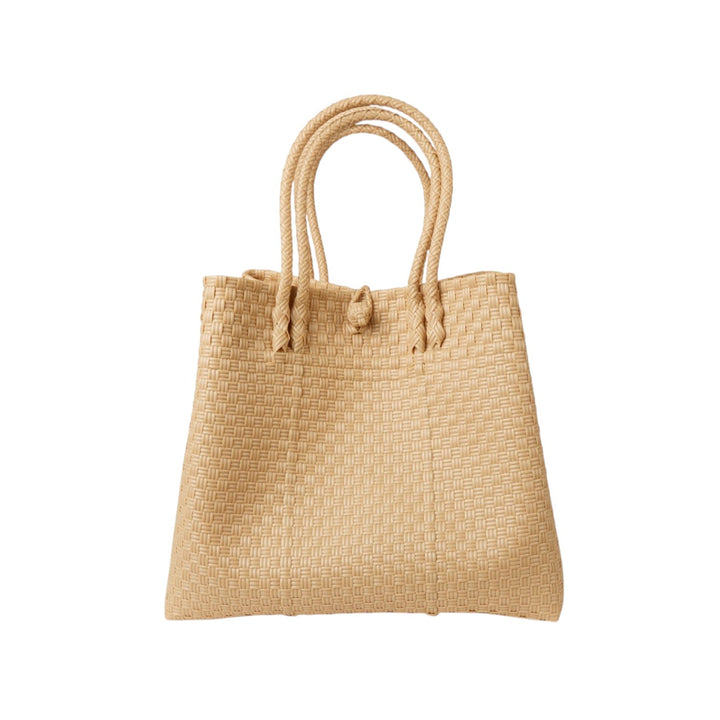 Handwoven Recycled Plastic Maxi Tote, 13.5" x 14"