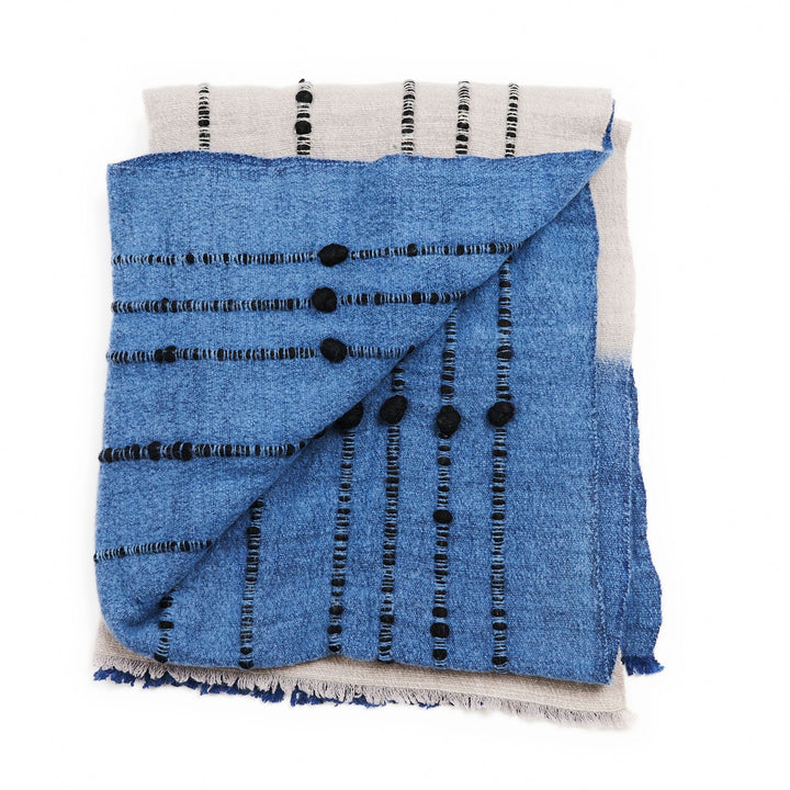 Handcrafted Merino Throw Blanket, 43" x 83"